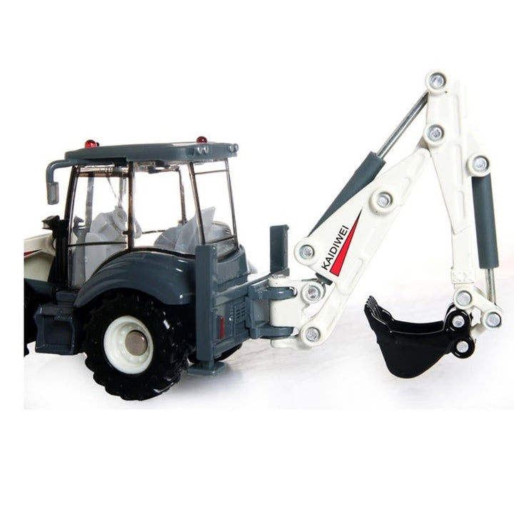 1:50 Alloy ABS Diecast Excavator 4 Wheel Loader Two Way Forklift Bulldozer Backhoe Loader Model Truck Toys Gifts Image 2