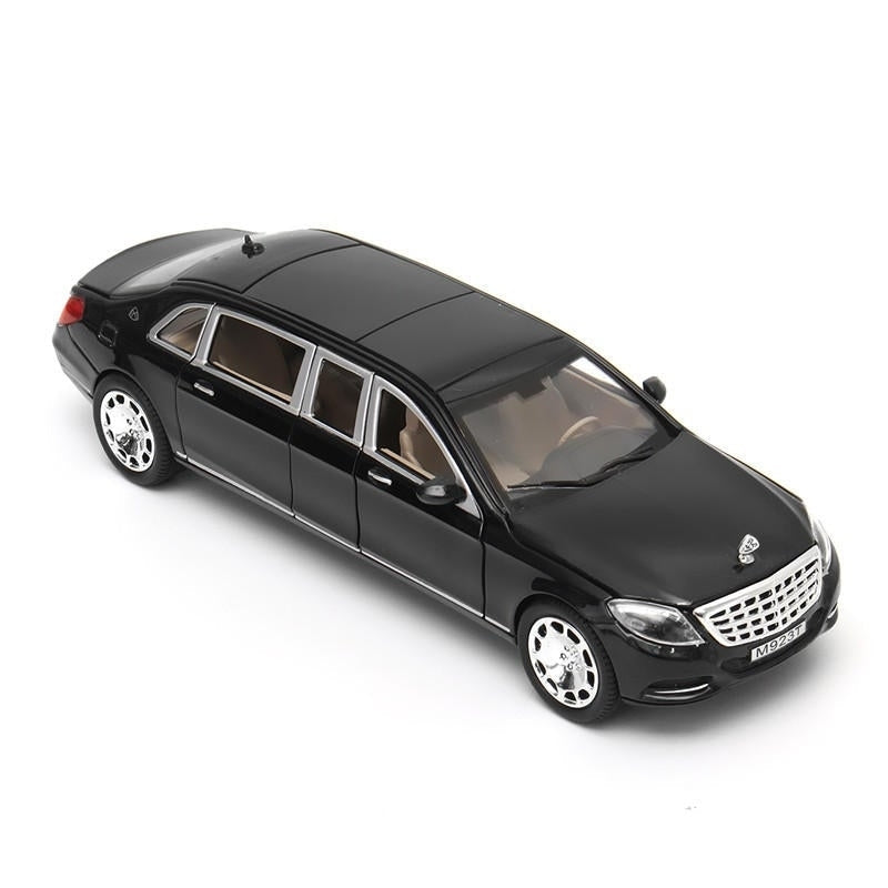 1:32 S600 Limousine Diecast Metal Car Model 20.5 x 7.5 x 5cm Car in Box Black Image 2