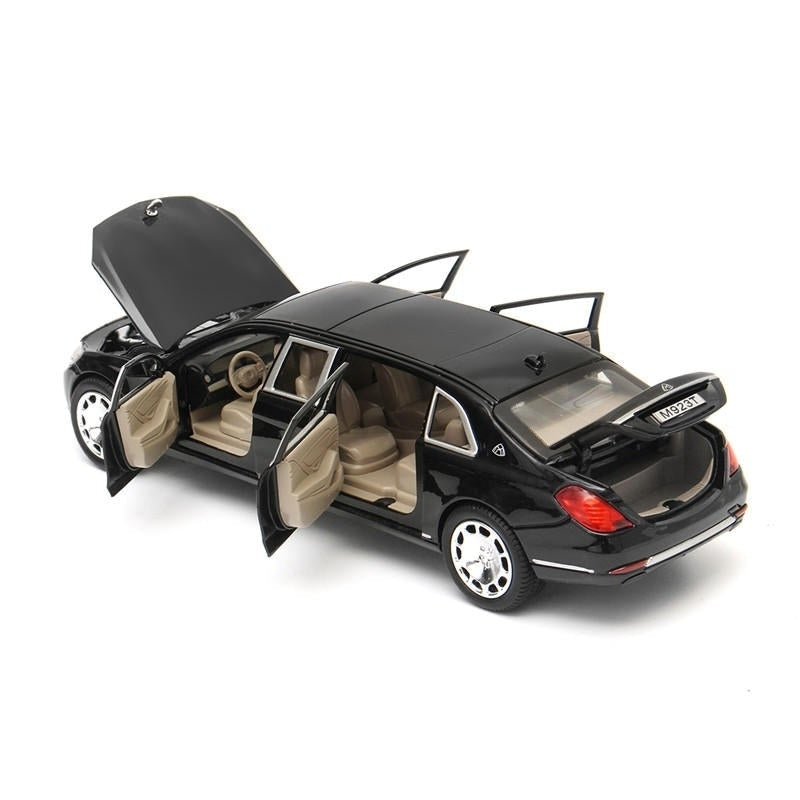 1:32 S600 Limousine Diecast Metal Car Model 20.5 x 7.5 x 5cm Car in Box Black Image 4
