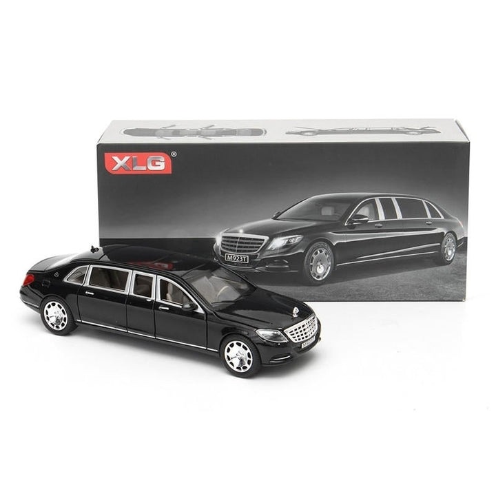 1:32 S600 Limousine Diecast Metal Car Model 20.5 x 7.5 x 5cm Car in Box Black Image 4