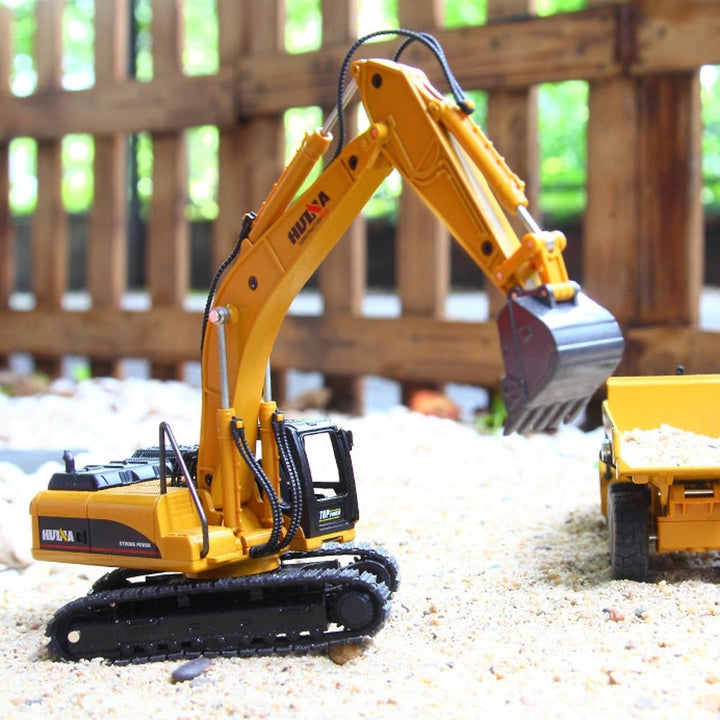 1:50 Alloy Excavator Diecast Model High Simulation Engineering Digging Machine Kids Toys Image 10