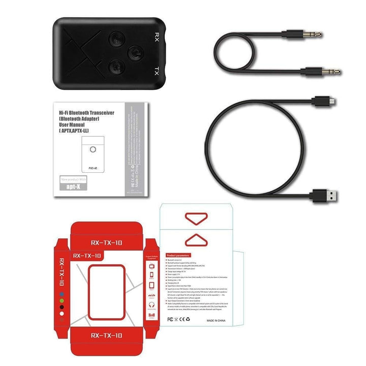 2 in 1 bluetooth Transmitter Wireless Stereo Music Receiver Adapter With 3.5mm Audio Cable Image 3