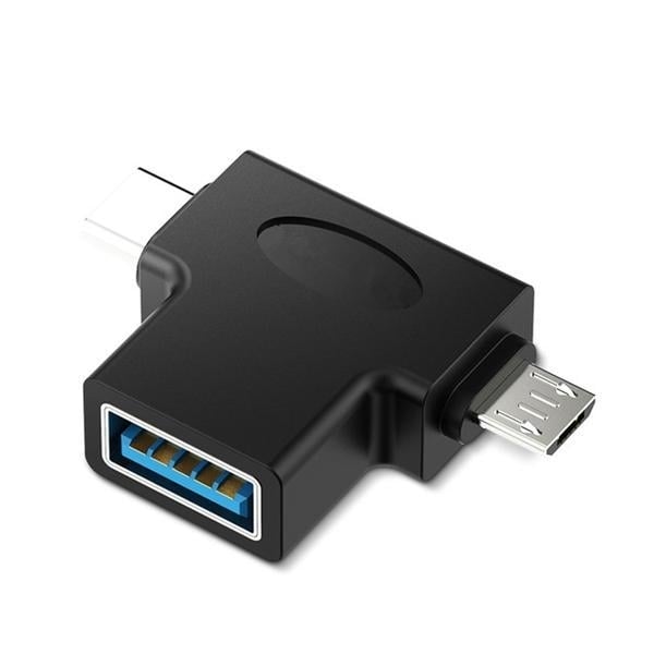 2 in 1 USB3.0 To Type C Micro USB OTG Adapter Converter For Oneplus 5t 6 6 Mix 2s S9+ Image 1
