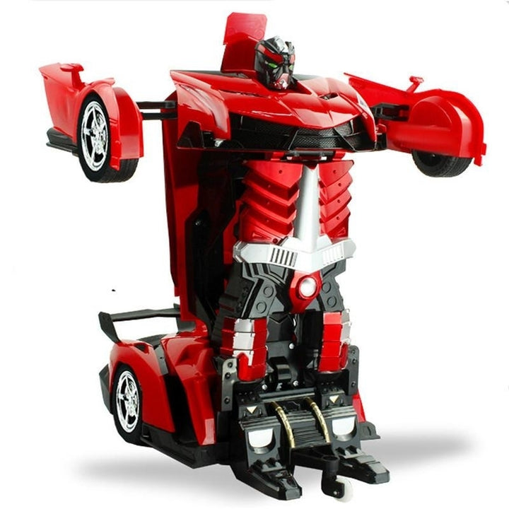 2 In 1 RC Car Wireless Sports Transformation Robot Model Deformation Truck Fighting Toy Image 3
