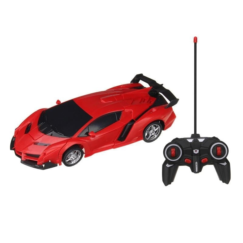 2 In 1 RC Car Wireless Sports Transformation Robot Model Deformation Truck Fighting Toy Image 4