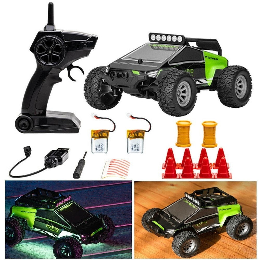 2.4G 2WD Mini RC Car Dual Motor Off-Road Vehicles Kids Child Toys LED Light Model Image 1