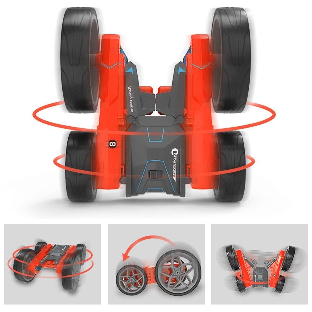 2.4G 4CH Stunt Drift RC Car Deformation Rock Crawler Roll Car 360 Degree Flip For Kids Robot Toys Image 6