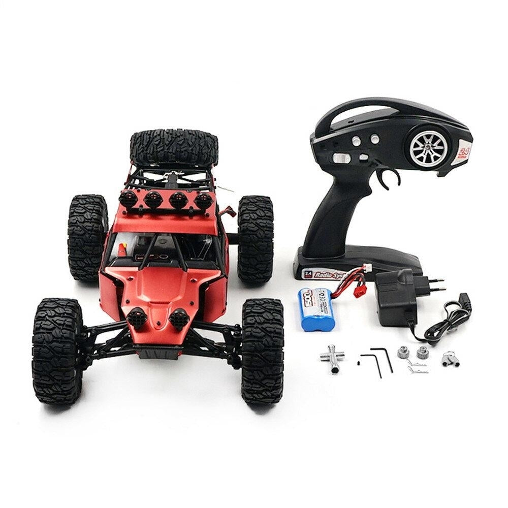 2.4G 4WD Brushless RC Car Metal Body Shell Desert Off-road Truck RTR Toy Image 4