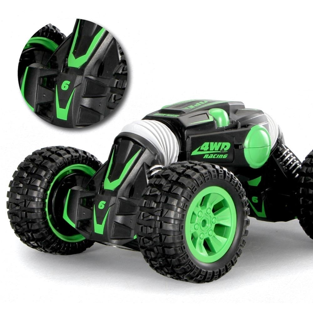 2.4G 4WD Double-Sided Stunt Rc Car 360 Rotation Toy Image 2