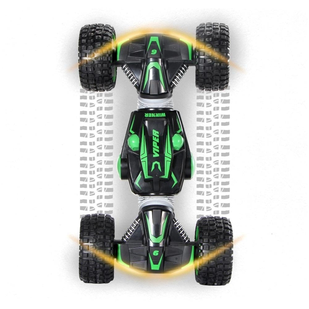 2.4G 4WD Double-Sided Stunt Rc Car 360 Rotation Toy Image 7