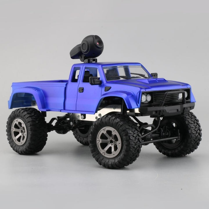 2.4G 4WD Rc Car 720P HD WIFI FPV Off-road Military Truck W,LED Light RTR Toy Image 3