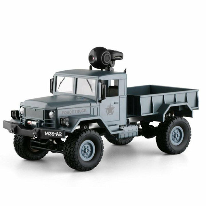 2.4G 4WD Rc Car 720P 0.3MP WIFI FPV Brushed Off-road Military Truck WLED Light Image 8
