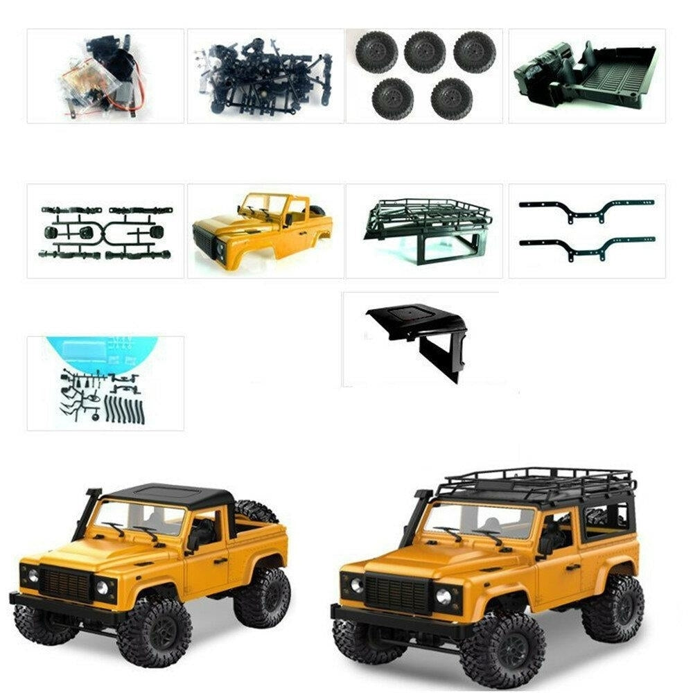2.4G 4WD Rc Car Crawler Monster Truck Without ESC Transmitter Receiver Battery Image 10