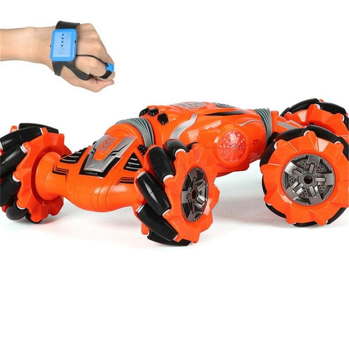 2.4G 4WD RC Car Stunt Vehicles Two-Sided Gesture Induction Twisting with Light Music Model Image 2