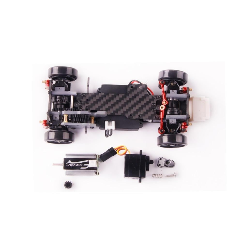 2.4G 4WD RC Car Touring Drift Vehicle Carbon Fiber Chassis for TOYATO RTR Model Image 2
