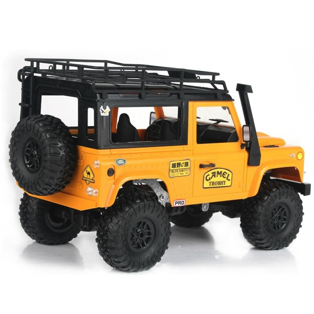 2.4G 4WD RC Car wFront LED Light 2 Body Shell Roof Rack Crawler Off-Road Truck RTR Toy Image 3