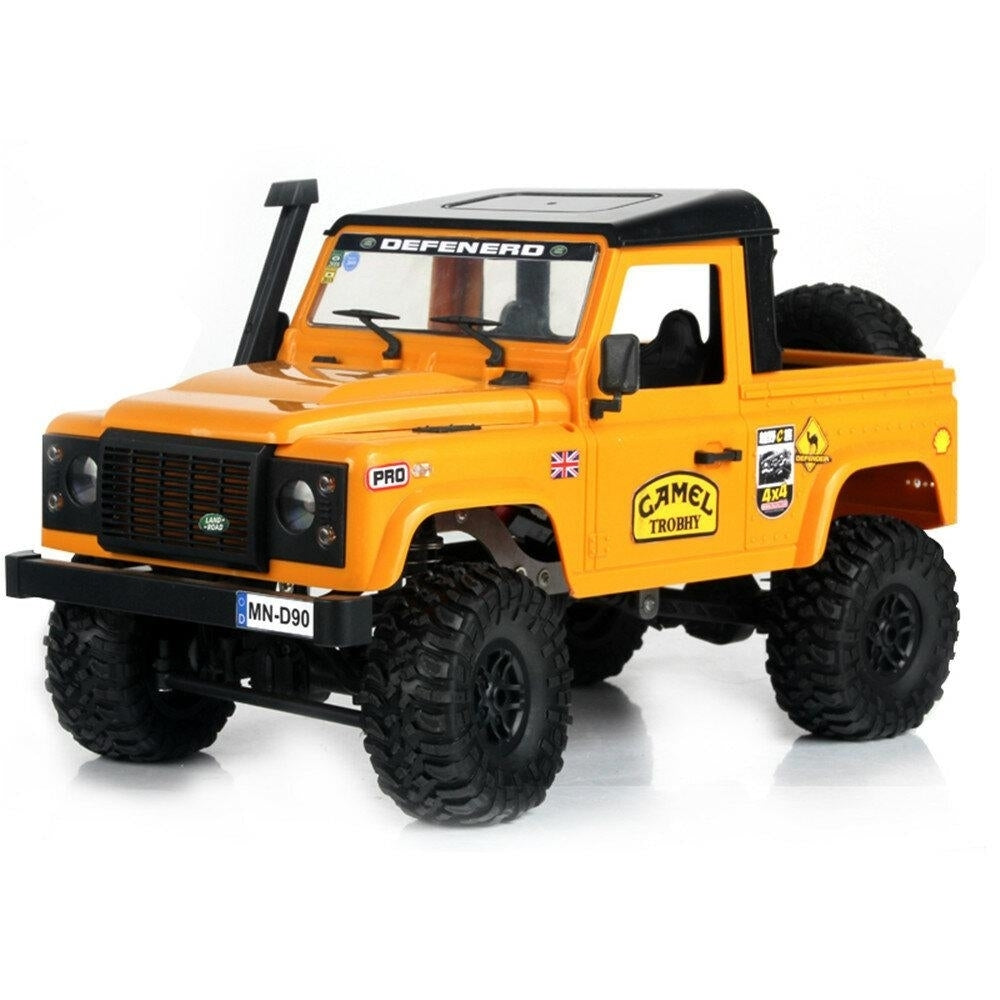 2.4G 4WD RC Car wFront LED Light 2 Body Shell Roof Rack Crawler Off-Road Truck RTR Toy Image 4