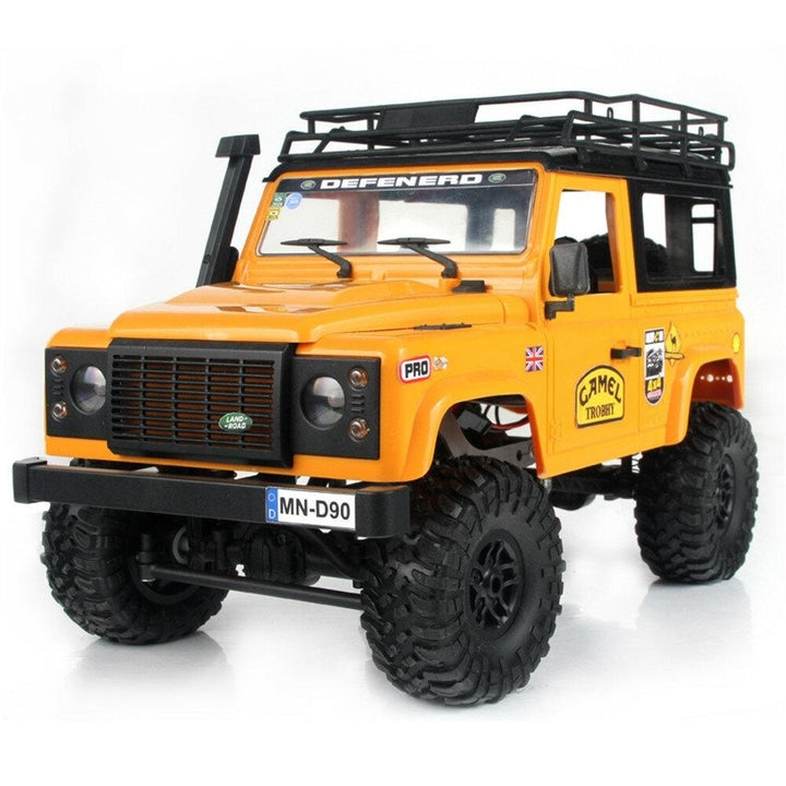 2.4G 4WD RC Car wFront LED Light 2 Body Shell Roof Rack Crawler Off-Road Truck RTR Toy Image 8