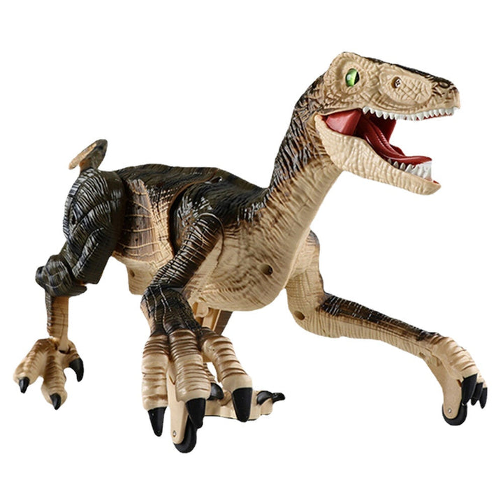 2.4G 5 Channel Remote Control Raptor Velociraptor Dinosaur Model with Sound and Light Toys Childrens Gifts Image 2