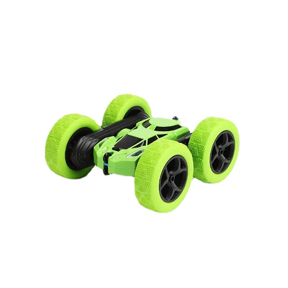 2.4g Charging Remote Control Rollover Climbing Double-sided Plastic Rotate Stunt Car Red,Blue,Green,Yellow for Kid Image 7