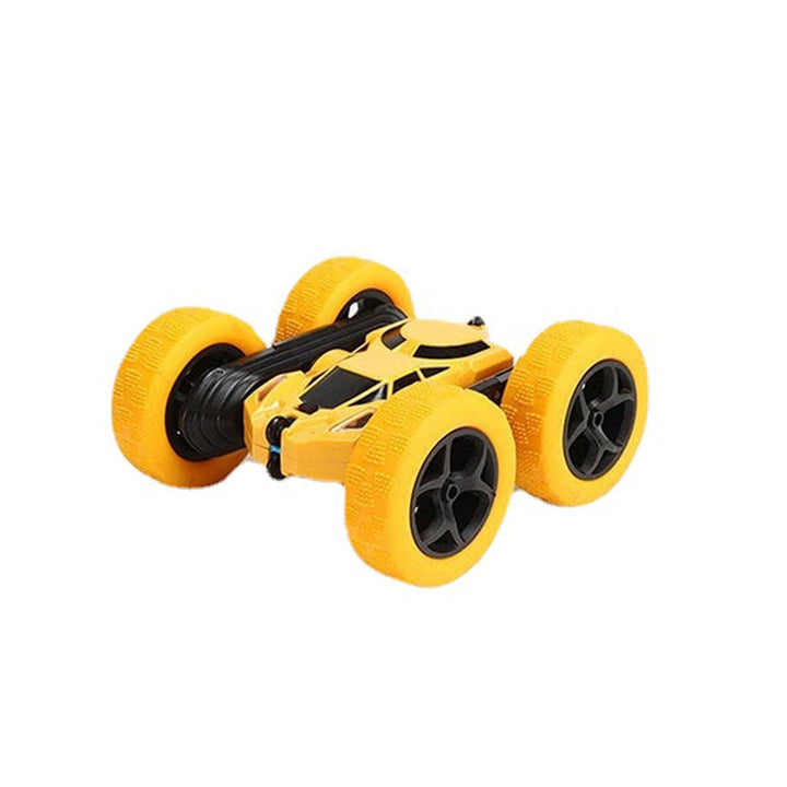 2.4g Charging Remote Control Rollover Climbing Double-sided Plastic Rotate Stunt Car Red/Blue/Green/Yellow for Kid Image 8