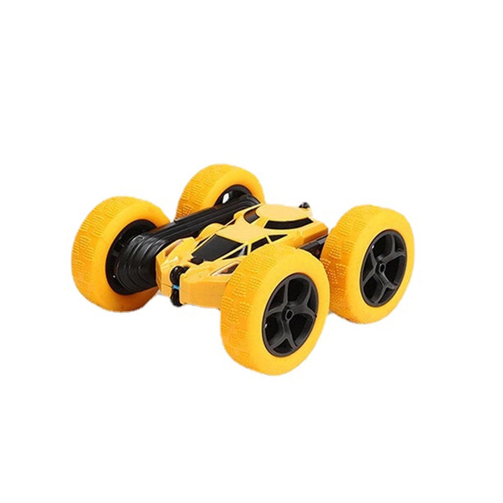 2.4g Charging Remote Control Rollover Climbing Double-sided Plastic Rotate Stunt Car Red,Blue,Green,Yellow for Kid Image 1