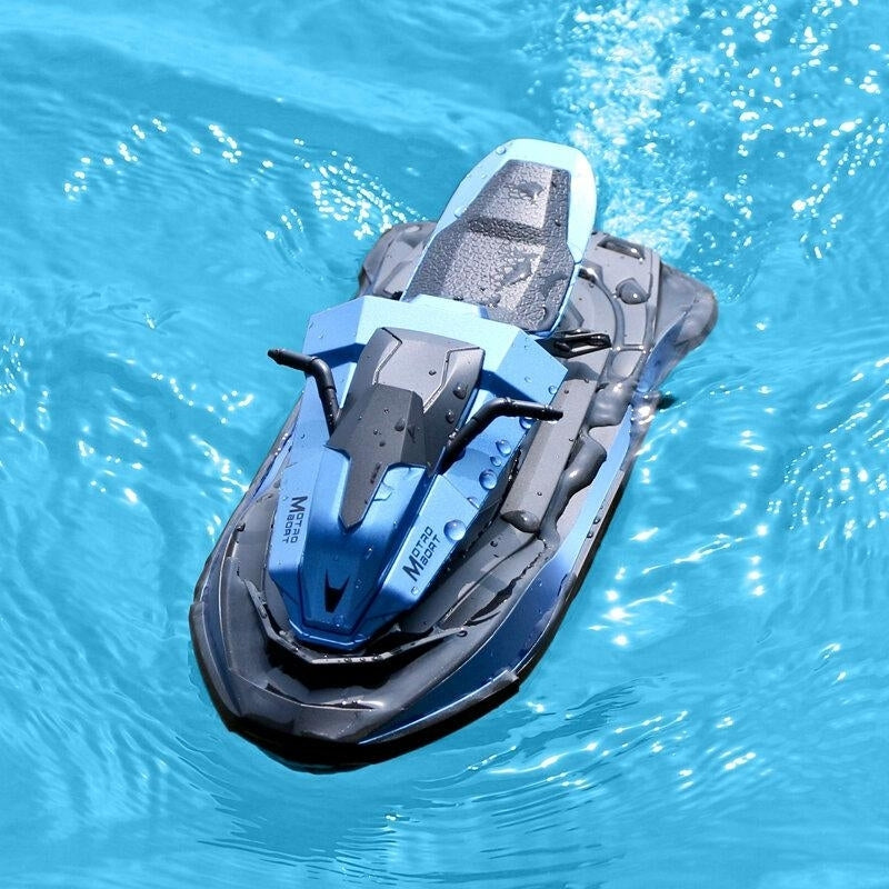 2.4G Motorcycle Double Motor Two Speed Vehicle RC Boat Remote Control Boat Models Outdoor Toys for Boy Kid Gift Image 6