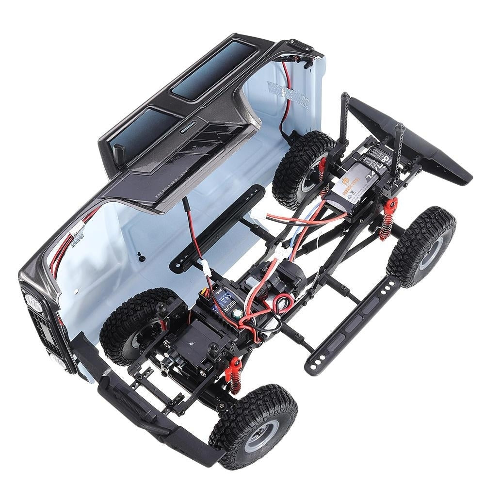 2.4G Mini RC Car Waterproof ESC Motor 3Line Servo Vehicle Models Crawler Image 10