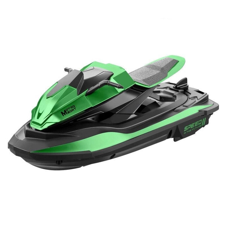 2.4G Motorcycle Double Motor Two Speed Vehicle RC Boat Remote Control Boat Models Outdoor Toys for Boy Kid Gift Image 1