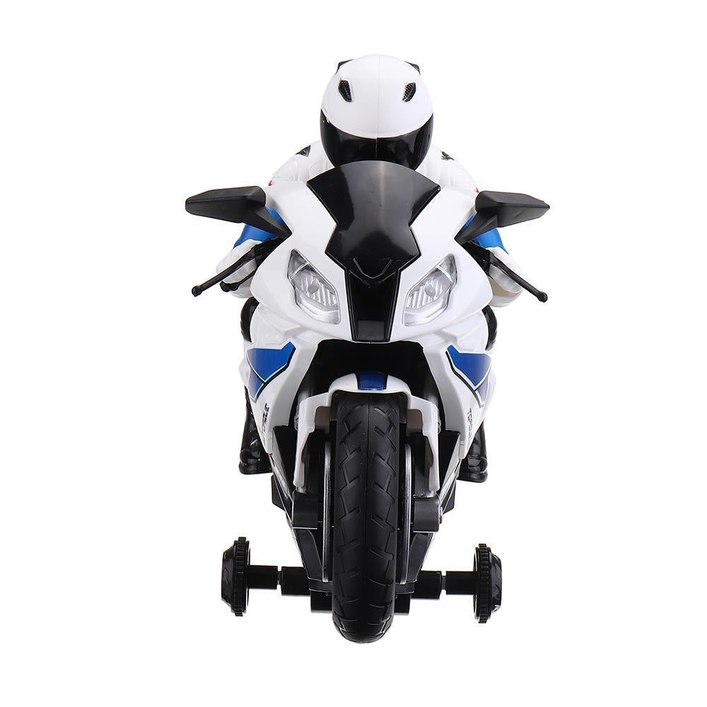 2.4G Rotate 360 RC Car MotorCycle Vehicle Model Children Toys With Music Image 6