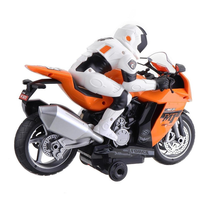 2.4G Rotate 360 RC Car MotorCycle Vehicle Model Children Toys With Music Image 8