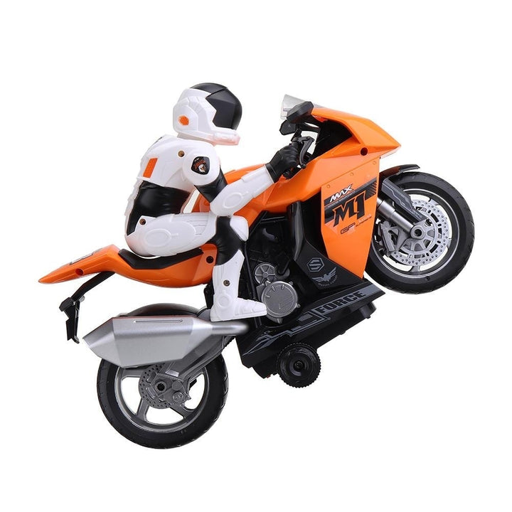 2.4G Rotate 360 RC Car MotorCycle Vehicle Model Children Toys With Music Image 11