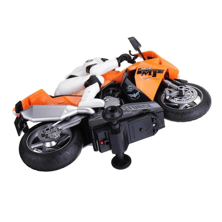 2.4G Rotate 360 RC Car MotorCycle Vehicle Model Children Toys With Music Image 12