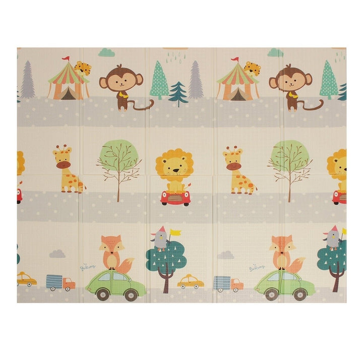 200x180cm Foldable Cartoon Baby Play Mat Xpe Puzzle Childrens Mat Baby Climbing Pad Kids Rug Baby Games Mats Toys for Image 1