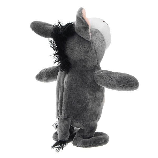 20cm Talking Donkey Sound Record Stuffed Animal Plush Cow Walking Electronic Moving Doll Image 4