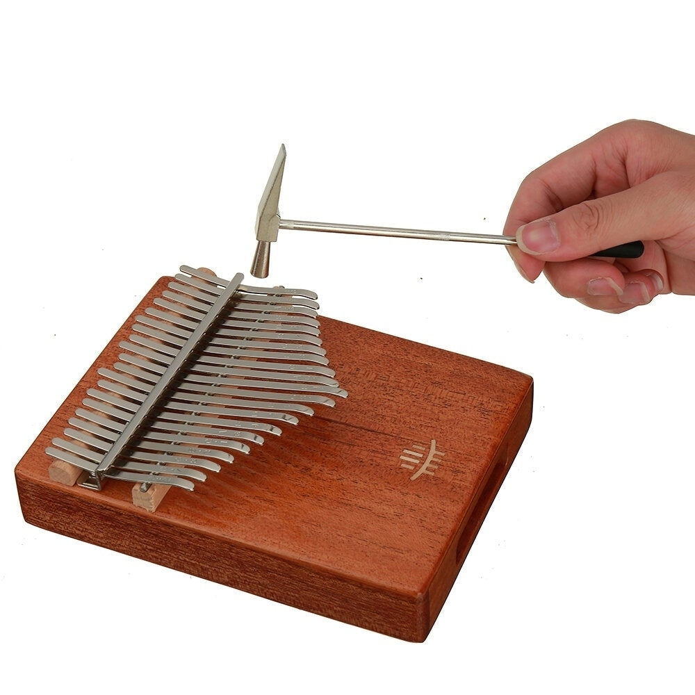 21 Keys Thumb Piano Wooden Professional Kalimba Bottom Hole Mahogany Musical Instrument for Beginner Image 2