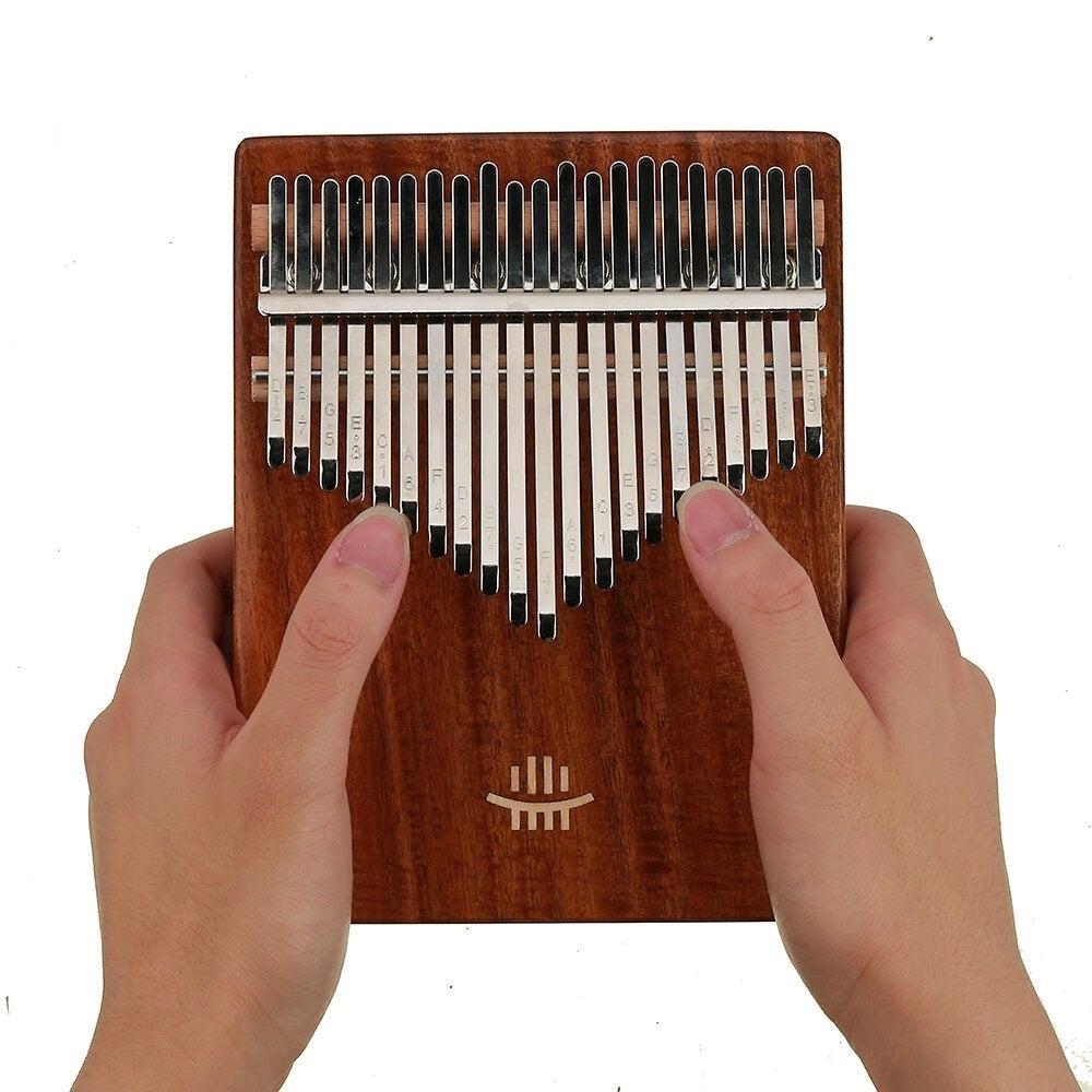 21 Keys Thumb Piano Wooden Professional Kalimba Bottom Hole Mahogany Musical Instrument for Beginner Image 1