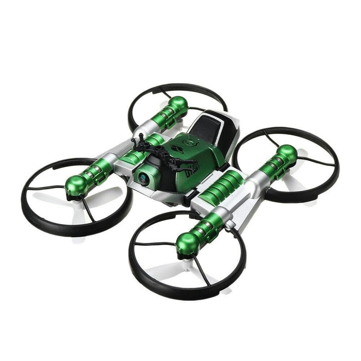 2.4G 2 In 1 WIFI FPV RC Deformation Motorcycle Quadcopter Car RTR Model Image 2