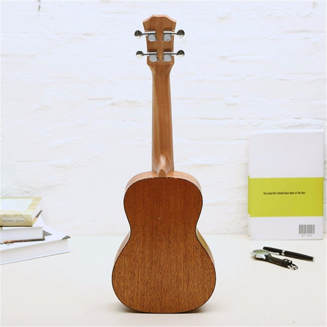 23 Inch 26 Ukulele Natural Mahogany Wood Nylon String Beginner Musical Instrument Image 4