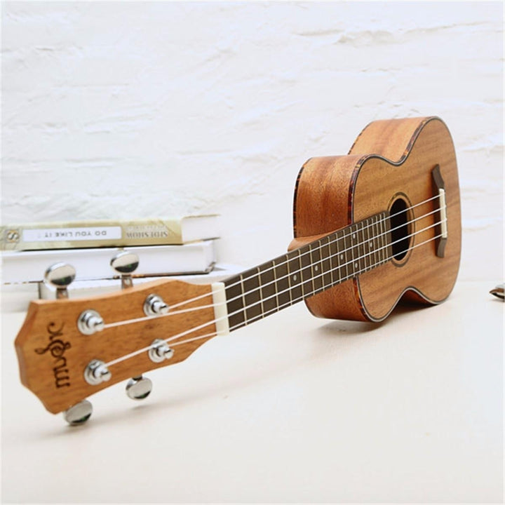 23 Inch 26 Ukulele Natural Mahogany Wood Nylon String Beginner Musical Instrument Image 4