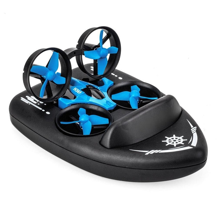 2.4G 3 In 1 RC Boat Vehicle Flying Drone Land Driving RTR Model Image 3