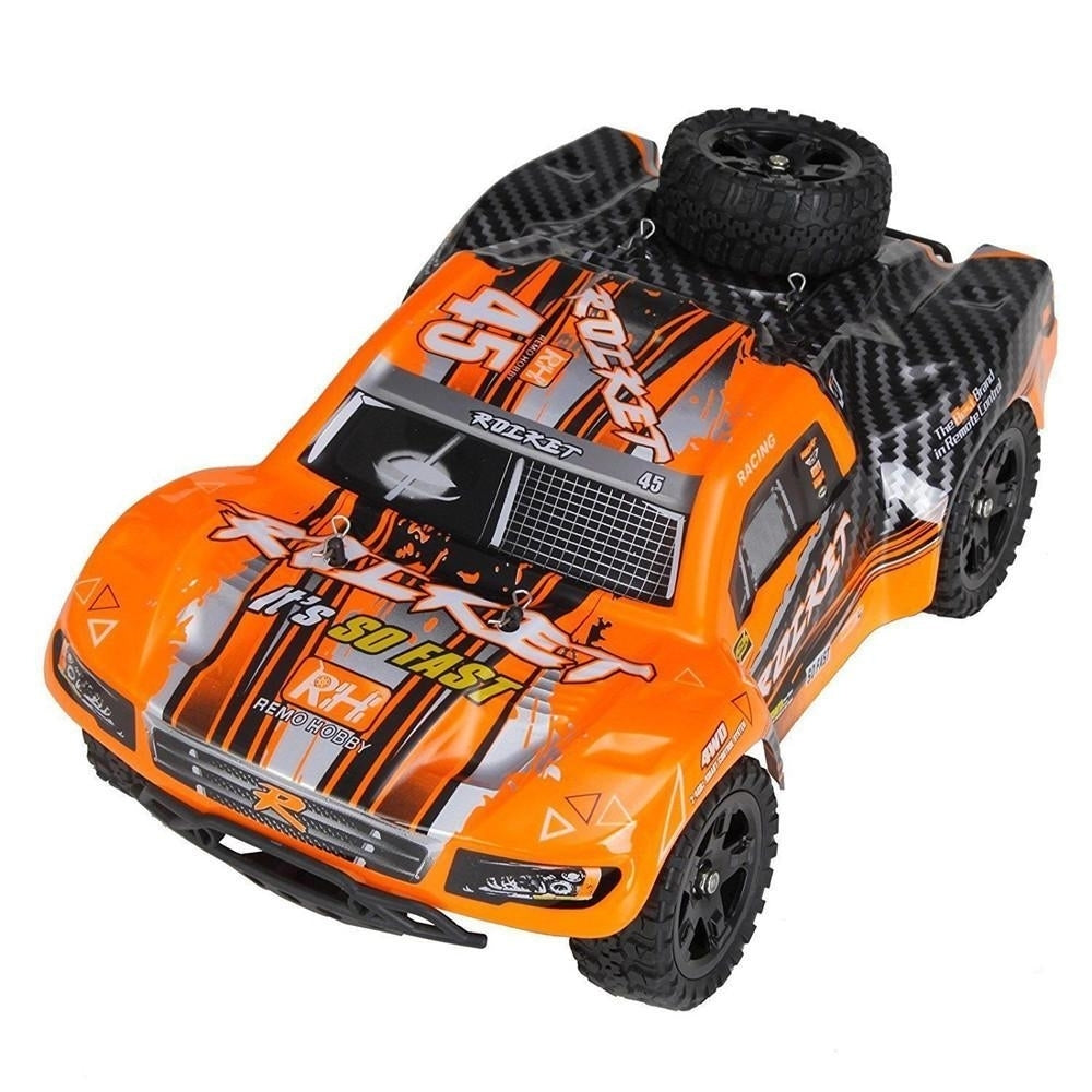 2.4G 4WD Brushed Rc Car Off-road Short Course Truck Orange Color Image 4