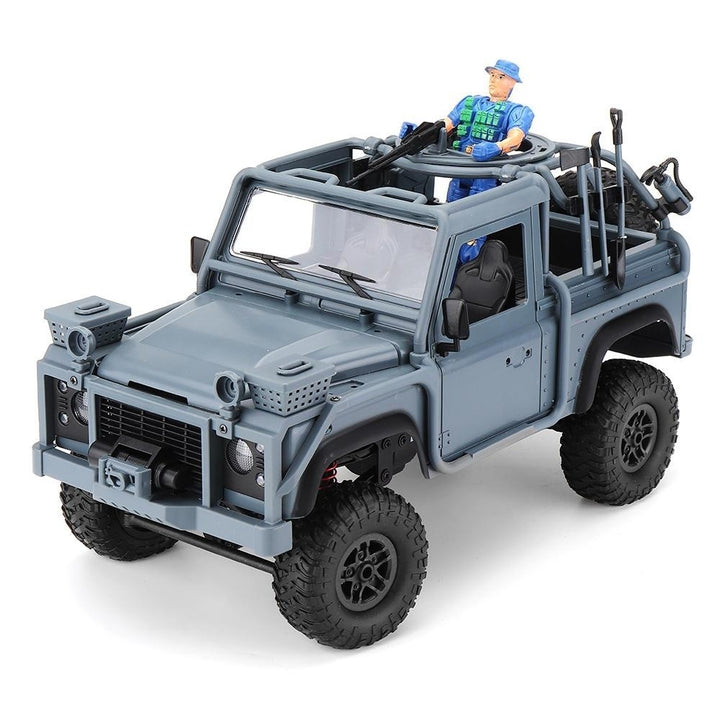 2.4G 4WD Proportional Control Rc Car with LED Light Climbing Off-Road Truck RTR Toys Blue Image 1