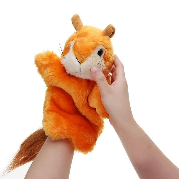 27CM Stuffed Animal Squirrel Fairy Tales Hand Puppet Classic Children Figure Toys Plush Animal Image 8