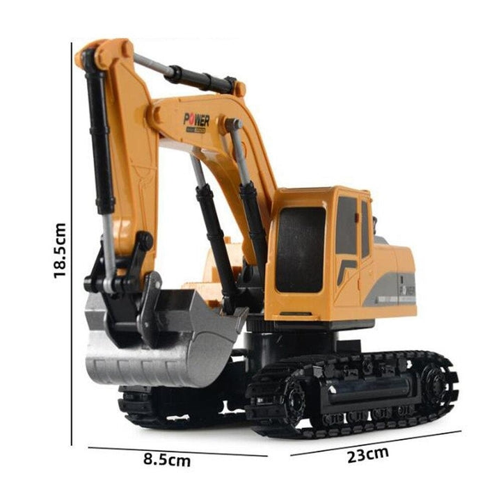 2.4G 6 Channel 1,24 RC Excavator Toy Engineering Car Alloy And plastic RTR For Kids With Light Image 4