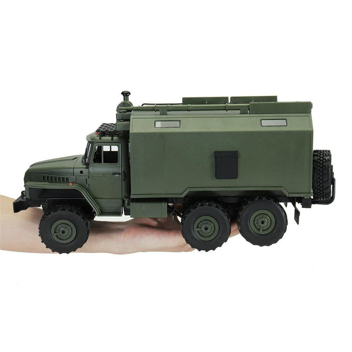 2.4G 6WD Rc Car Military Truck Rock Crawler Command Communication Vehicle RTR Toy Image 4