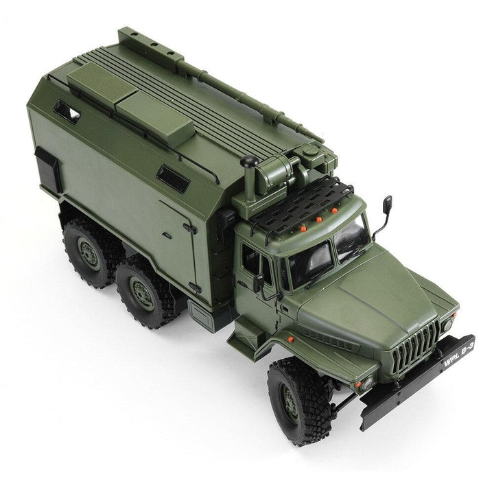 2.4G 6WD Rc Car Military Truck Rock Crawler Command Communication Vehicle RTR Toy Image 6