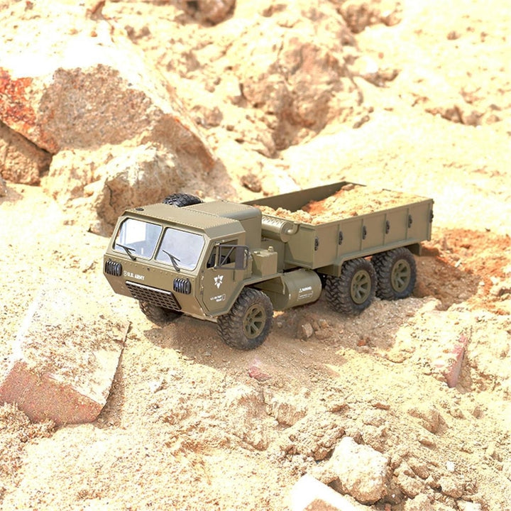 2.4G 6WD Rc Car Proportional Control US Army Military Truck RTR Model Toys Image 10