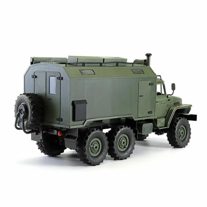 2.4G 6WD Rc Car Military Truck Rock Crawler Command Communication Vehicle RTR Toy Image 7