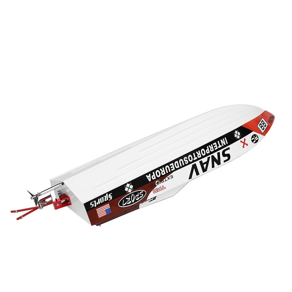 2.4G 80km,h Rc Boat 30cc Gas Engine Fiber Glass Hull with Clutch RTR Model Image 2